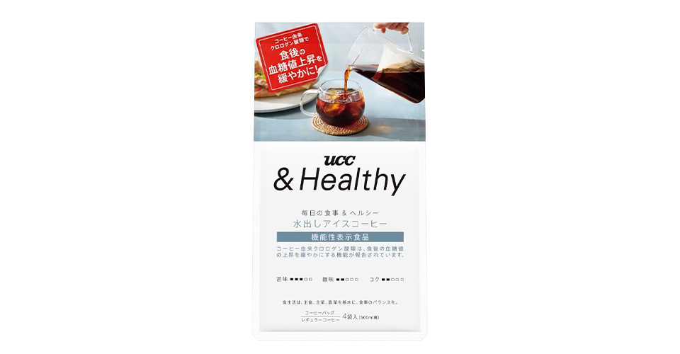 UCC &Healthy コーヒーバッグ　水出しアイスコーヒー　4袋（カフェインレス）　商品画像