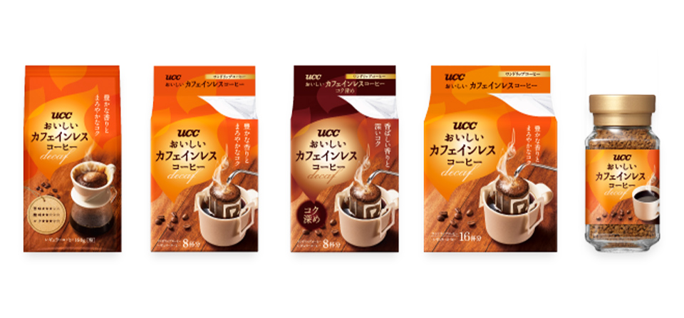 UCC おいしいカフェインレスコーヒー商品画像