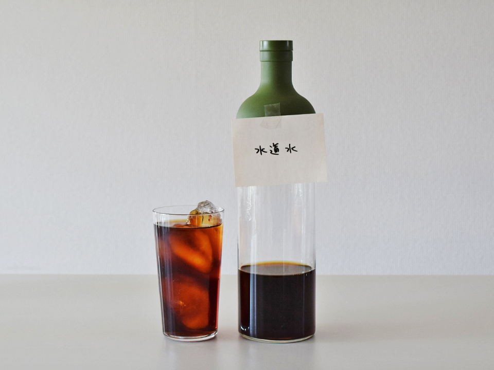 水道水で抽出したコーヒー