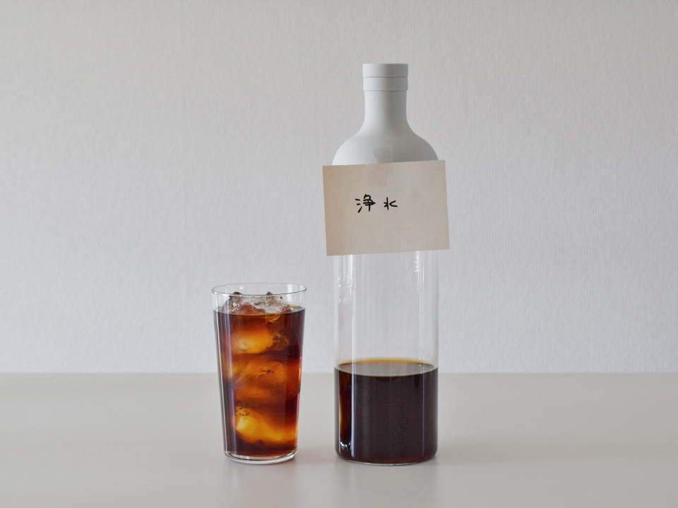 浄水で抽出したコーヒー