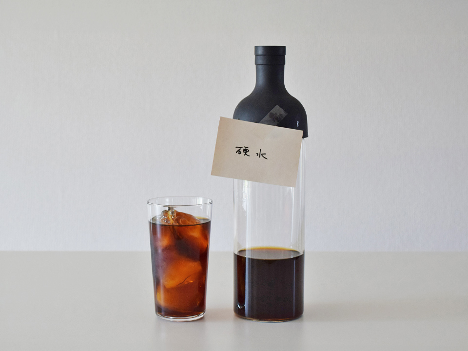 硬水で抽出したコーヒー
