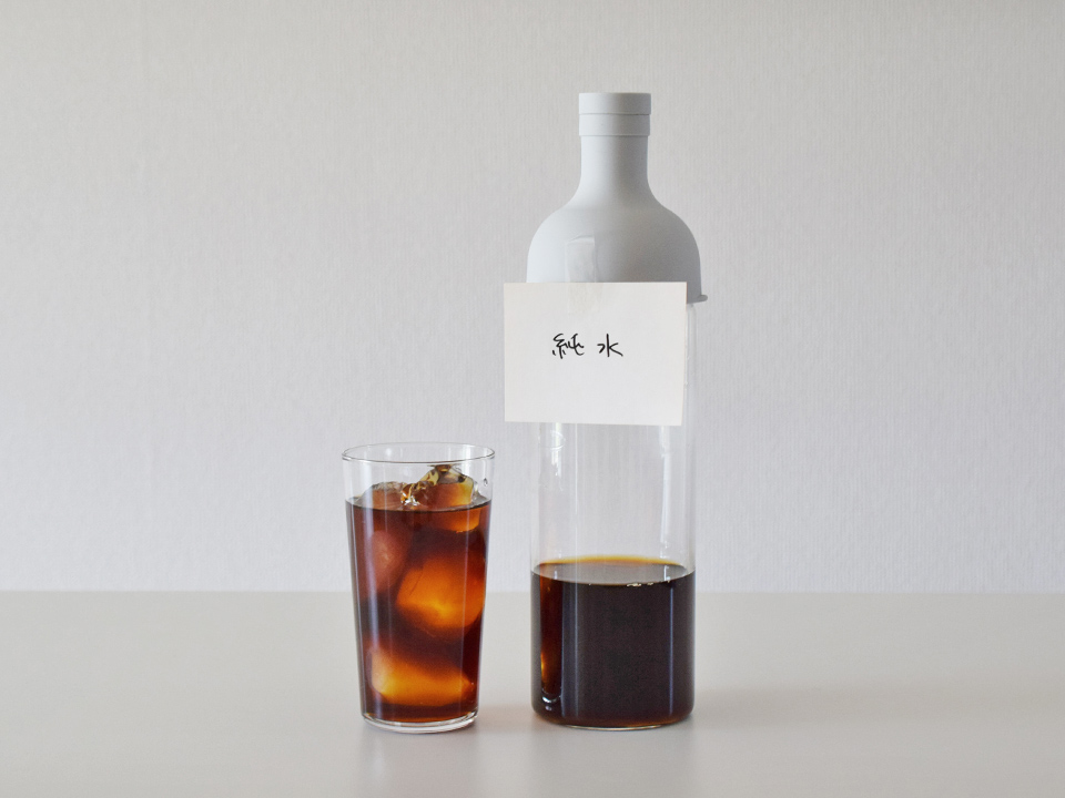 純水で抽出したコーヒー